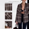 A mid-length, casual shirt with a European and American street style pocket shirt for women in the autumn and winter of 2025 Application Scenario